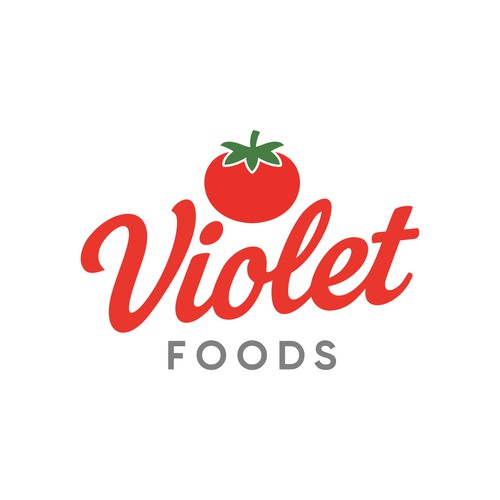 Violet Foods Logo Design by DevDevit   ★ ★ ★ ★ ★
