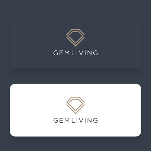 Geometrical, minimalist, modern brand design for Gem Living Design by Dadi Duit™