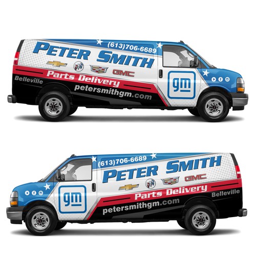 Parts Delivery Van Wrap for a GM Dealership Design by ssrihayak