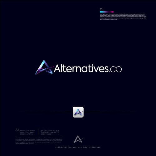 A logo that stands out for a software alternative providing company Diseño de Falenar®