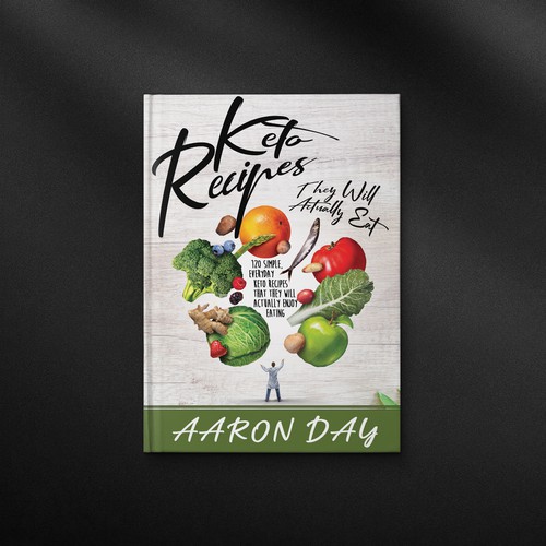 Diseño de Design Healthy Ketogenic Recipe Book Cover de danc