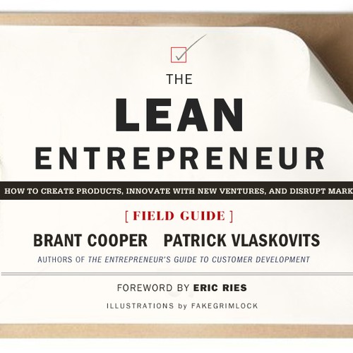 EPIC book cover needed for The Lean Entrepreneur! Diseño de kcastleday