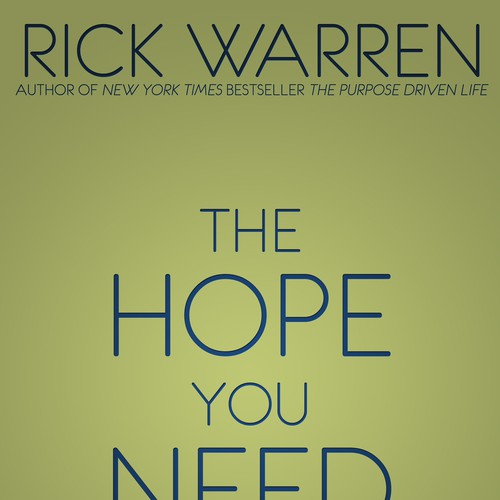Design Rick Warren's New Book Cover Design by Ricky Merrefield