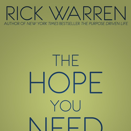 Design Rick Warren's New Book Cover Design réalisé par Ricky Merrefield