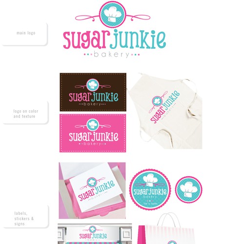 Sugar Junkie Bakery needs a logo! Diseño de PrettynPunk