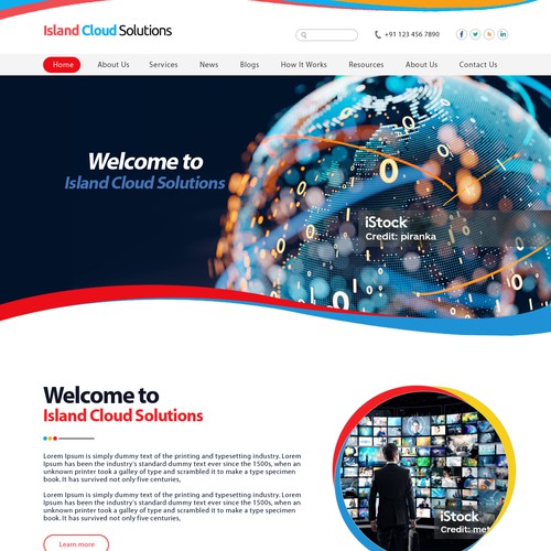 Web page design contest entry by Dreams Designer