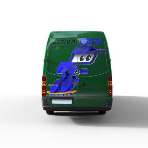 Create a modern 3d/animated logo design ready to promote and wrap large van Design by Roman Litvin