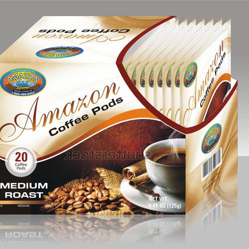 Designs Amazon Springs Water Co. Ltd. Looking for Coffee Packaging