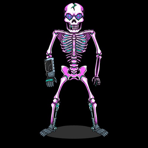 Anti.biz needs a 2D skeleton character design Diseño de Wayan Wardika