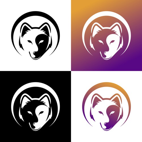 Wolf Sun/Moon Logo For Spiritual Website Design by ZHF