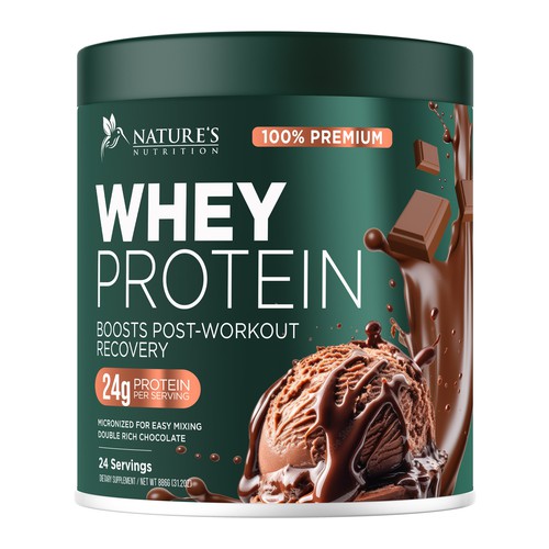 Tasty Whey Protein Chocolate Design Needed for Nature's Nutrition Design réalisé par UnderTheSea™