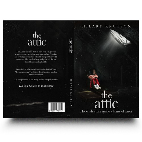 Book cover design for a dark memoir about child abuse Design by Adriana29