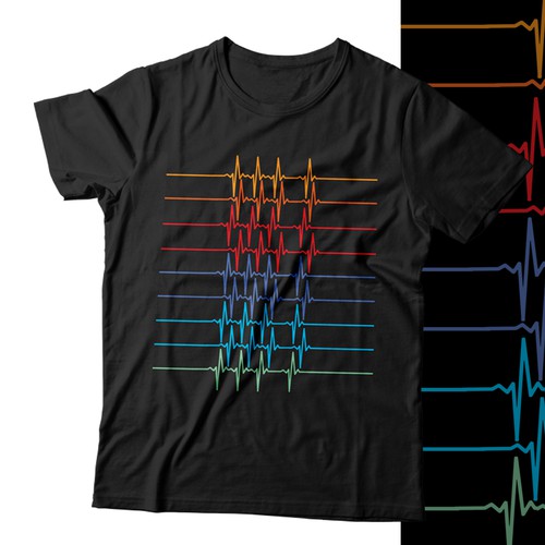 Design Line Graph T-Shirt di HATO.