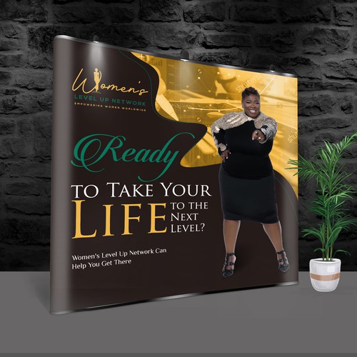 "Classy, Sassy, Corporate trade show backdrop banner for women" winning Signage by Logicainfo ♥