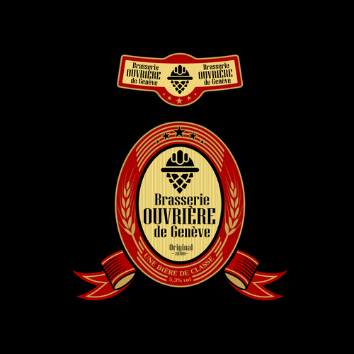 "Une Bière de Classe" ganador Logotipos por Total.Design
