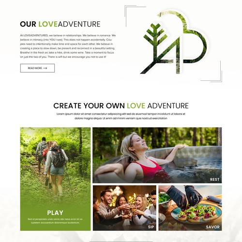 LoveAdventures Website Design by VirtuaLPainter
