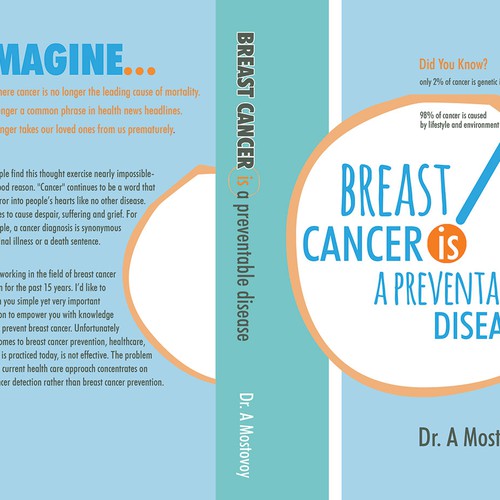 Create a catchy book cover for Breast Cancer Is A Preventable Disease Design by freshvision