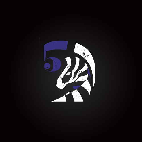 Edgy, Tough, Rugged, clothing Logo cleverly combining "Zebra" and "51" in a unique way. Design by Prografik