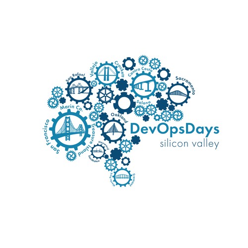Creating a themed logo for DevOpsDays Silicon Valley Design por CSJStudios