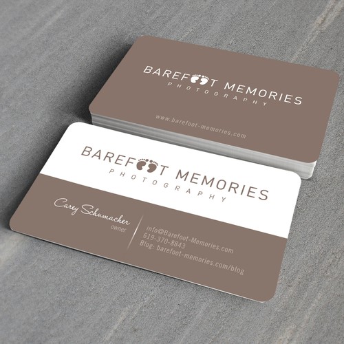 stationery for Barefoot Memories Design by pecas™