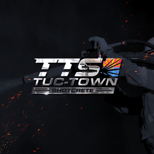 Industrial theme logo with a combination of company name & image for a Shotcrete company in Arizona Design by Insfire!