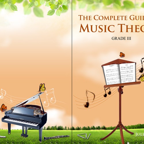 Music education book cover design Réalisé par digitalmartin