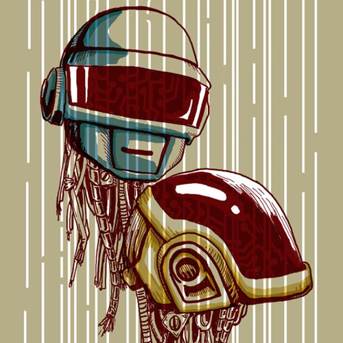 99designs community contest: create a Daft Punk concert poster Design von noodlemie