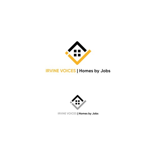 Irvine Voices - Homes for Jobs Logo Réalisé par Ne'Uban