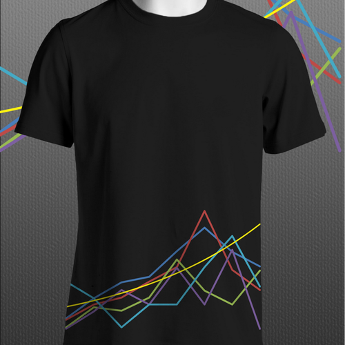 Design Line Graph T-Shirt por lelaart