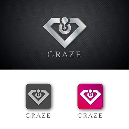 Sophisticated, luxury, edgy social shopping app icon/logo Design by imFlow☀️