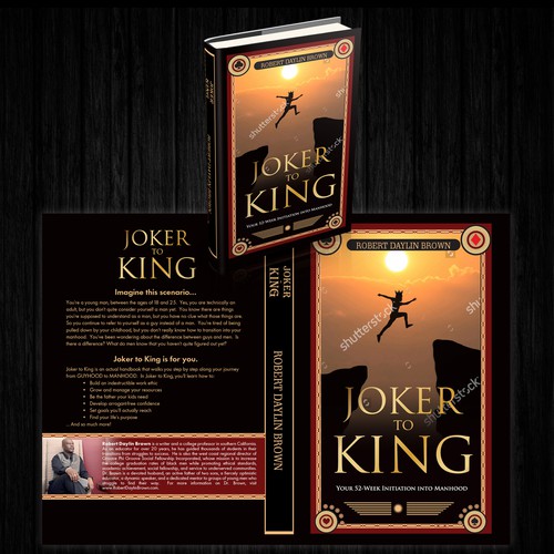 Create a bold and unique cover for a book teaching the lessons of manhood. Design by Pagatana