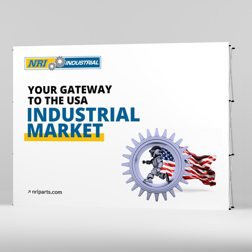 Design a banner for an automation exhibition Diseño de Manish Roul