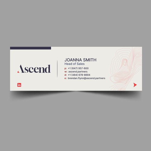 Design di Ascend Partners New Branded Email Signature di Xnine