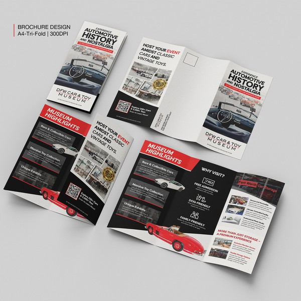 DFW Car & Toy Museum: Brochure Design