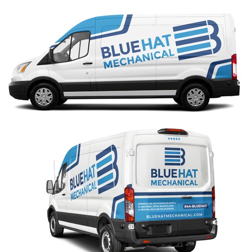 Understated Van Wrap Design Design by Rockyman