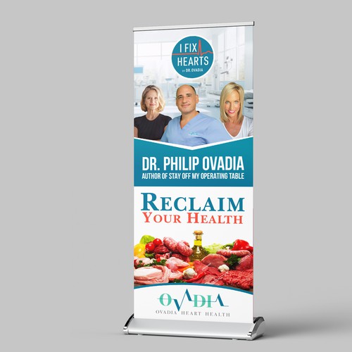 Create a banner for a heart surgeon that is saving people's lives Design by Sketch Media™