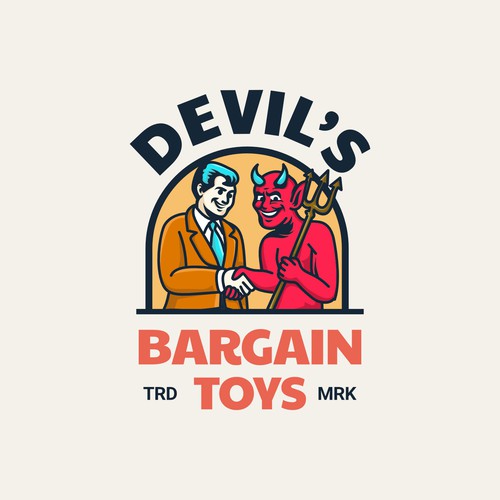 Quirky Retro action figure company logo Design by Nine™