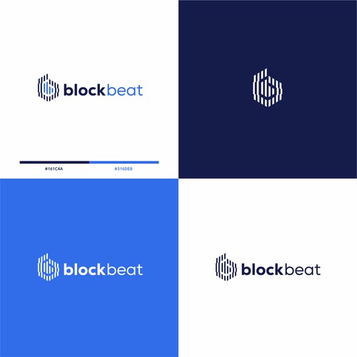 BlockBeat Crypto News Platform Logo Design Design by BuanaDesign