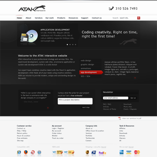 Interactive Services Agency Web Redesign - Award Winner Wanted Design by Netraam