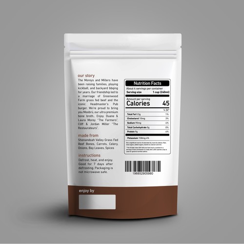 Bone Broth Package Design by sougatacreative