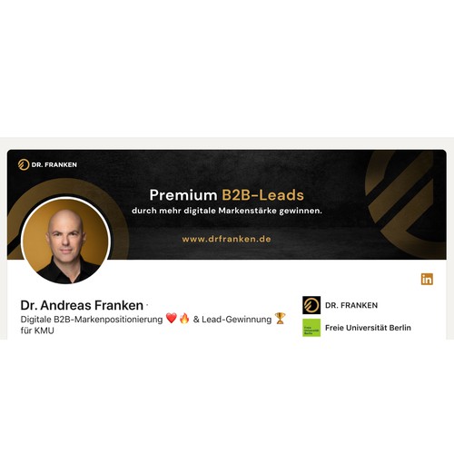 LinkedIn Header Image | B2B digital brand positioning and lead generation consultant Design by Anturium