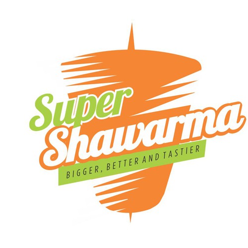 logo for Super Shawarma Diseño de Adrian Medel Aceiro