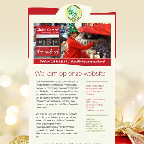 Global Garden newsletter redesign Design by graphixeu