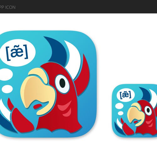 "Icon for iOS French learning app" winning  by OZ-design/Helga By