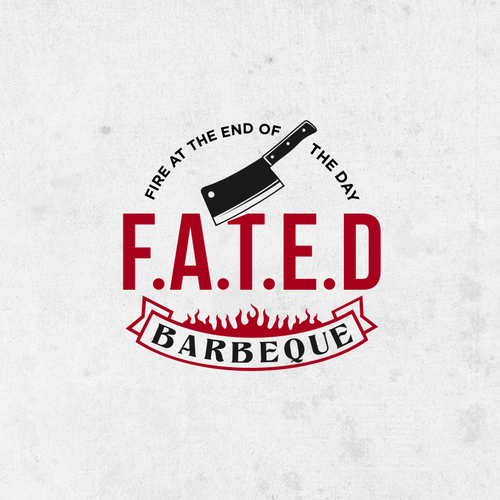 Design F.A.T.E.D. BBQ! Competition BBQ Team Logo NEEDED https://www.instagram.com/fated_bbq/ por bayuRIP