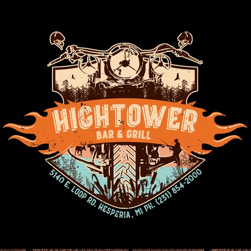 Best F*uc!ng T-shirt Design for Hightower Bar & Grill Ever ! Design by mañana_art