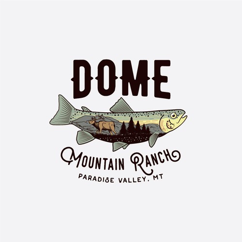 Dome Mountain Ranch Logo!!! Design by iyank iyo