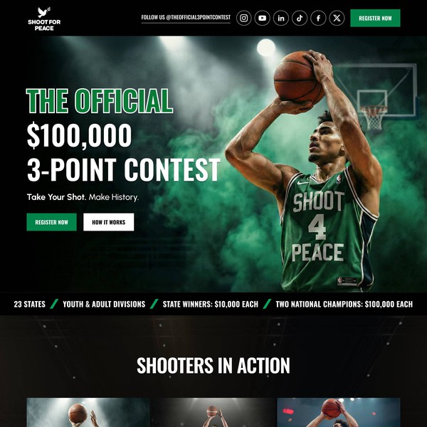 Create Elite Visuals for the Shoot For Peace $100K 3-Point Contest — A Major National Sports Event”