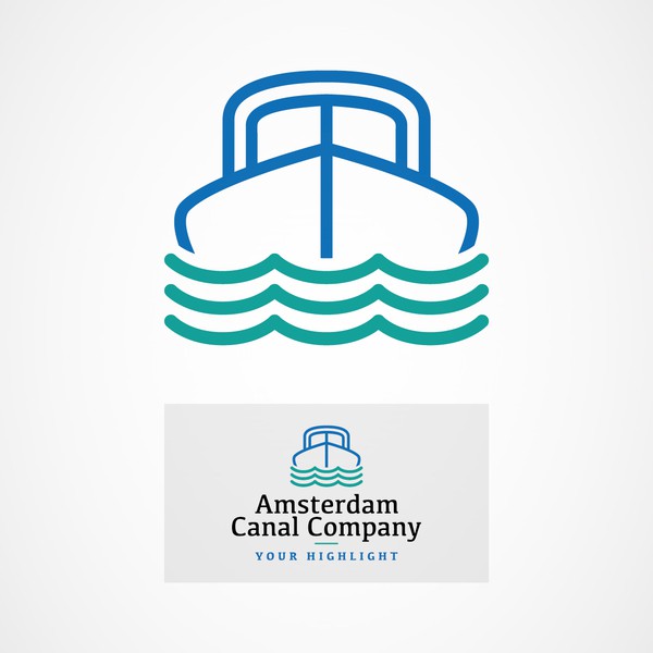 Design by gingerberry.design titled "Amsterdam Canal Company"