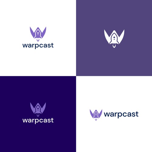 Warpcast logo Réalisé par rk43_lab